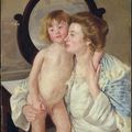Мать и дитя (овальное зеркало)